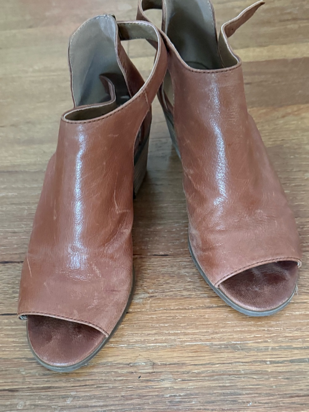 Lucky Brand Women's Brown Open-Toe Slingback Mules